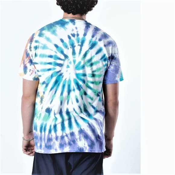Grateful Dead Berha Steal Your Face Tie Dye Liquid Blue rock Official L NWT - Picture 6 of 6